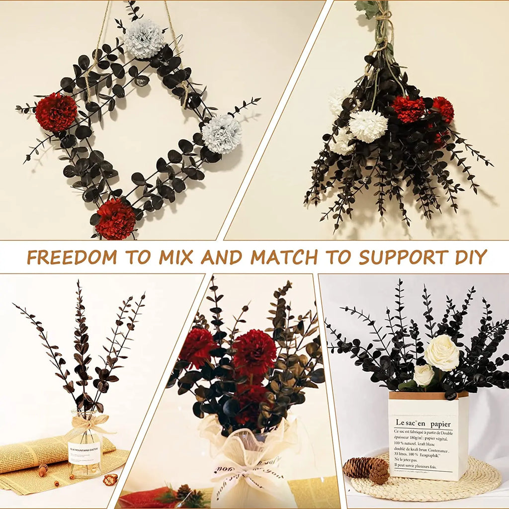 Pianta finta di eucalipto artificiale Silver Dollar Greenery.