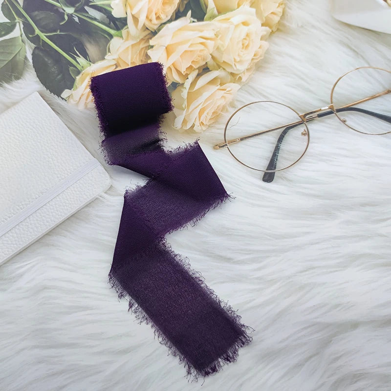 Cinta de encaje Cinta de gasa Cinta de seda Flores