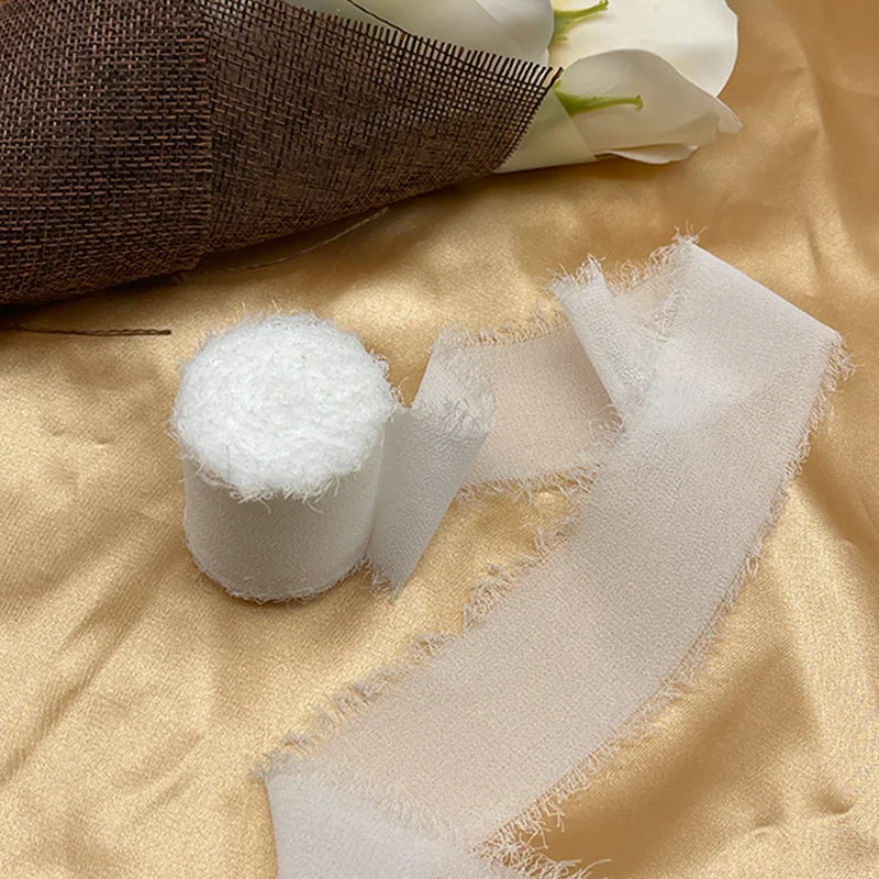 Cinta de encaje Cinta de gasa Cinta de seda Flores