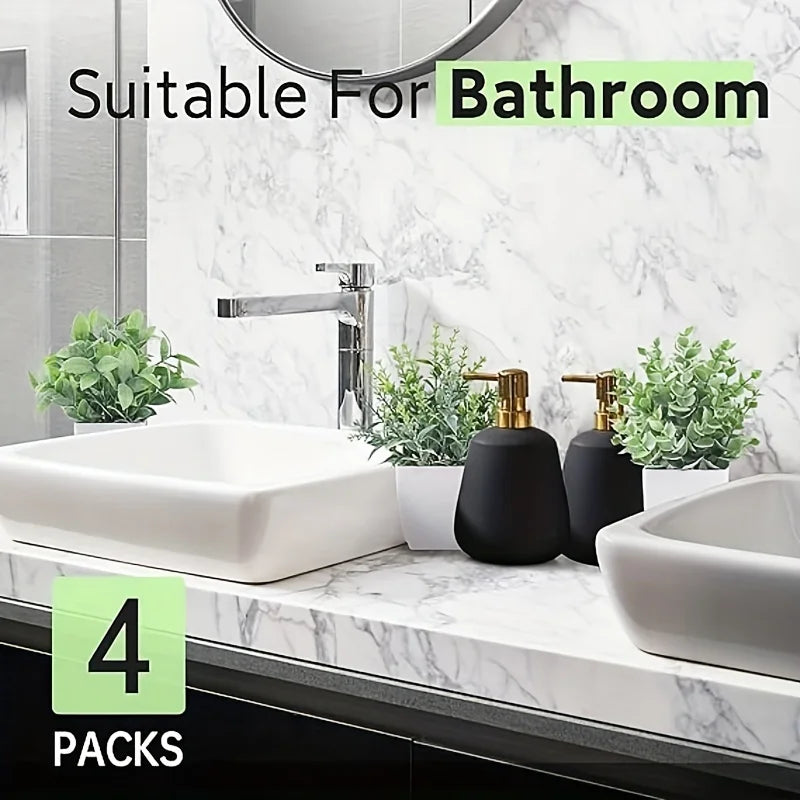 Bonsái artificial en maceta, 4 piezas para decoración del hogar