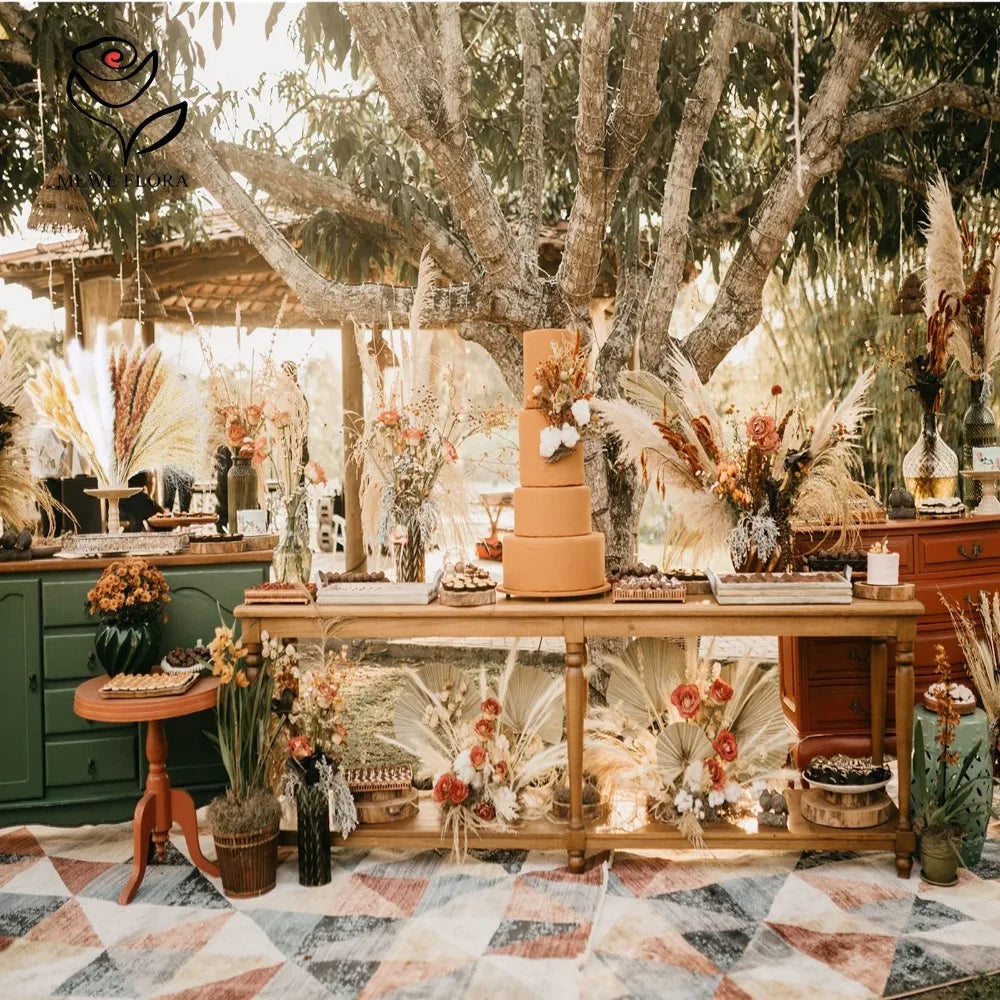 Fiori artificiali secchi di erba di coda di coniglio della Pampa soffice, 120 pezzi