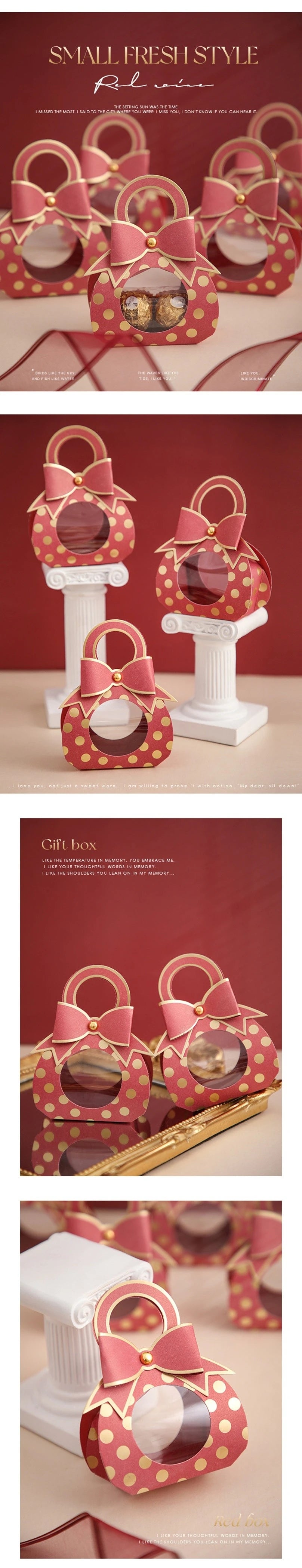 Bolsa de dulces creativa estilo chupete, caja de chocolate para recuerdos de boda. 50 unidades.