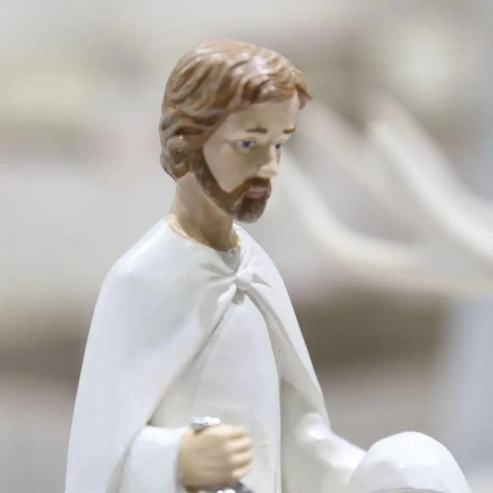 Figuras de la Sagrada Familia de Navidad Figura de la Natividad Figura de Madera.