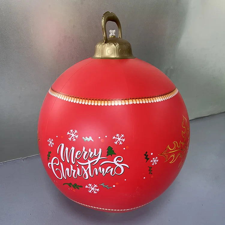 Palline di Natale - Gonfiabili da 60 cm in PVC per esterni.