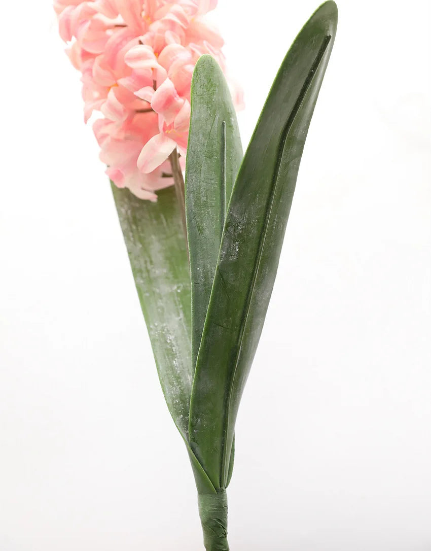 Hyacinth Single Branch With Leaf 3D Artificial Flower.