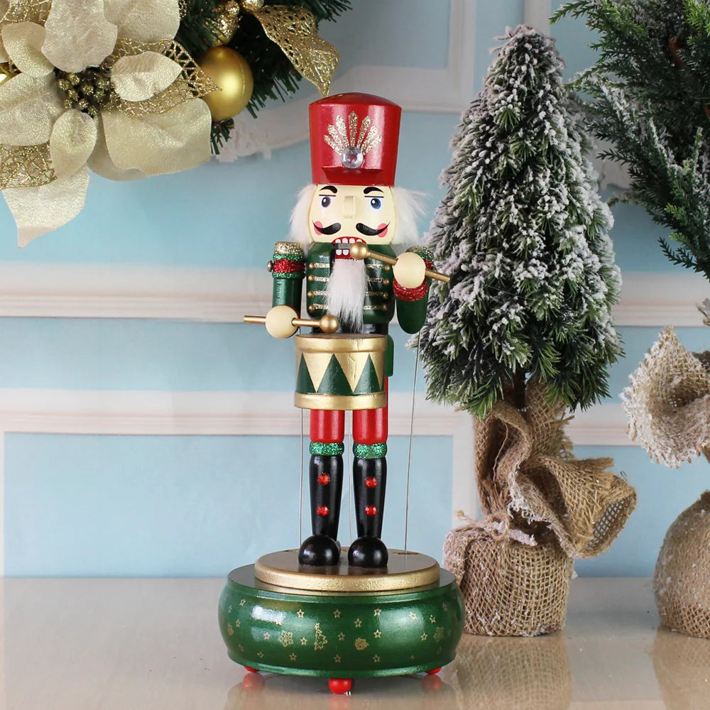 Nutcracker Round Base Wooden Soldier 36CM