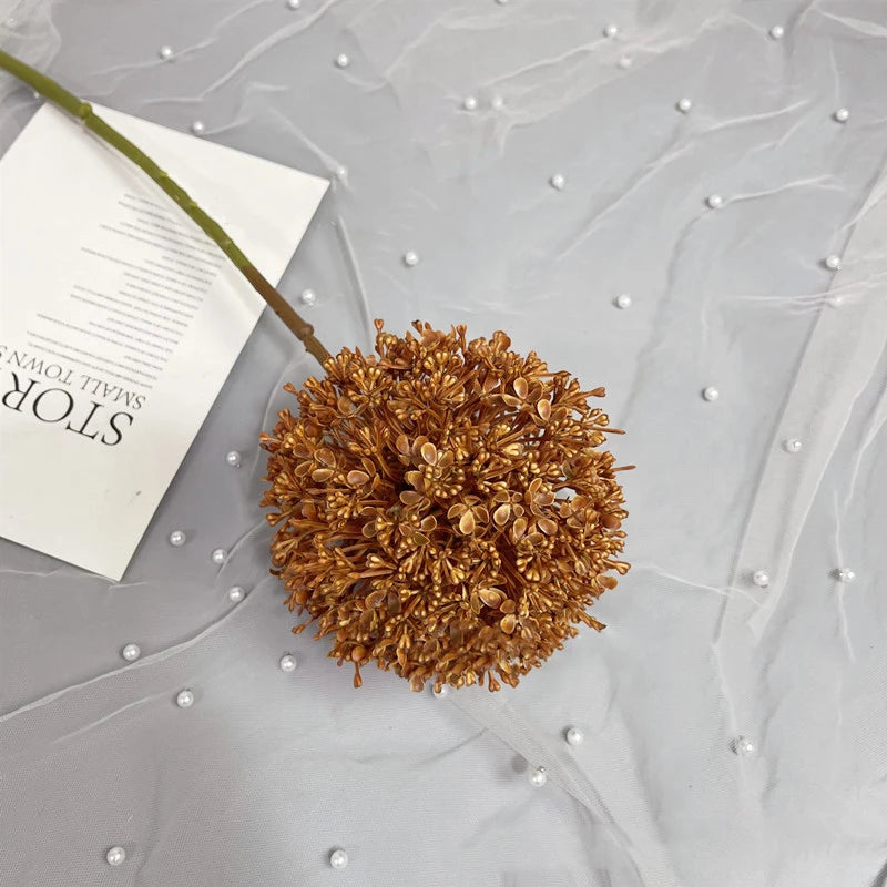 Grande ramo artificiale di cipolla colorata per sala da matrimonio, floreale, 75 cm.