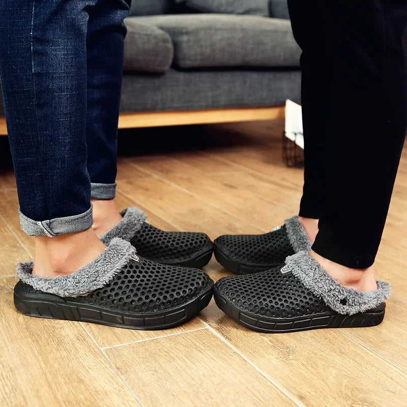 Winterpantoffeln Warme, flauschige Plüschpantoffeln 