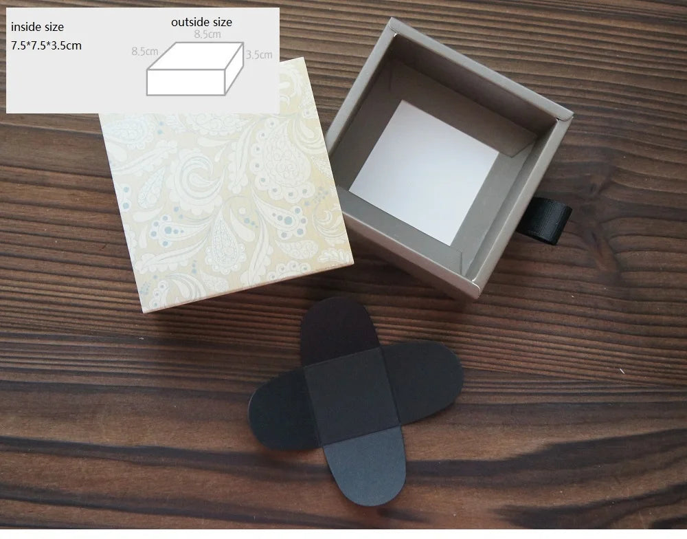 Elegant Blue Yellow Flower Pattern 3 Size 10 Set Gifts Packing