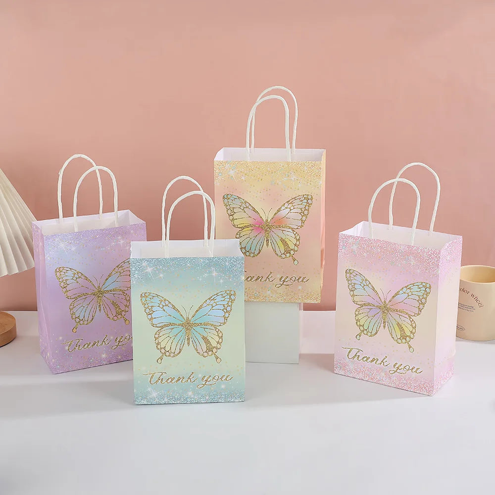 Sacchetti regalo per feste in carta kraft da tenere in mano