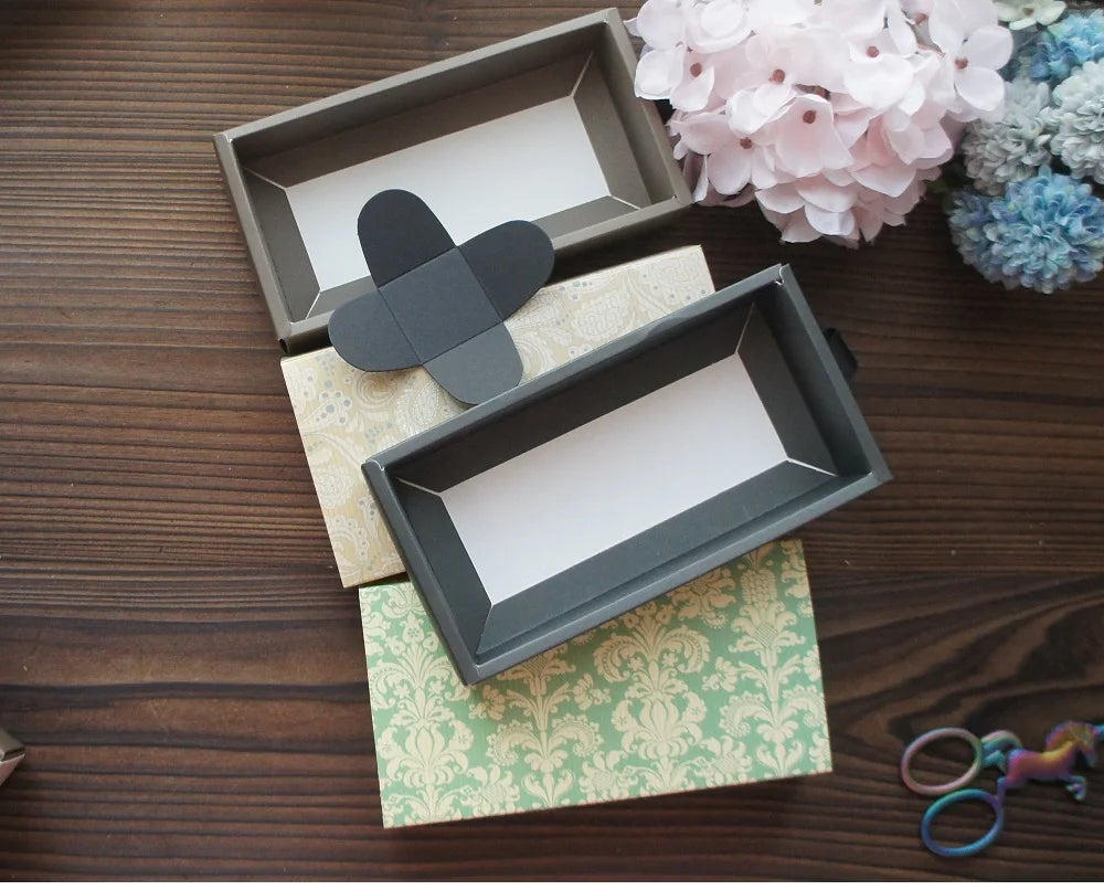 Elegant Blue Yellow Flower Pattern 3 Size 10 Set Gifts Packing