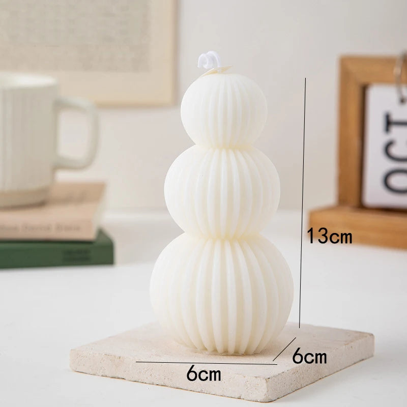 Creative geometric wave ball scented candle fragrance.