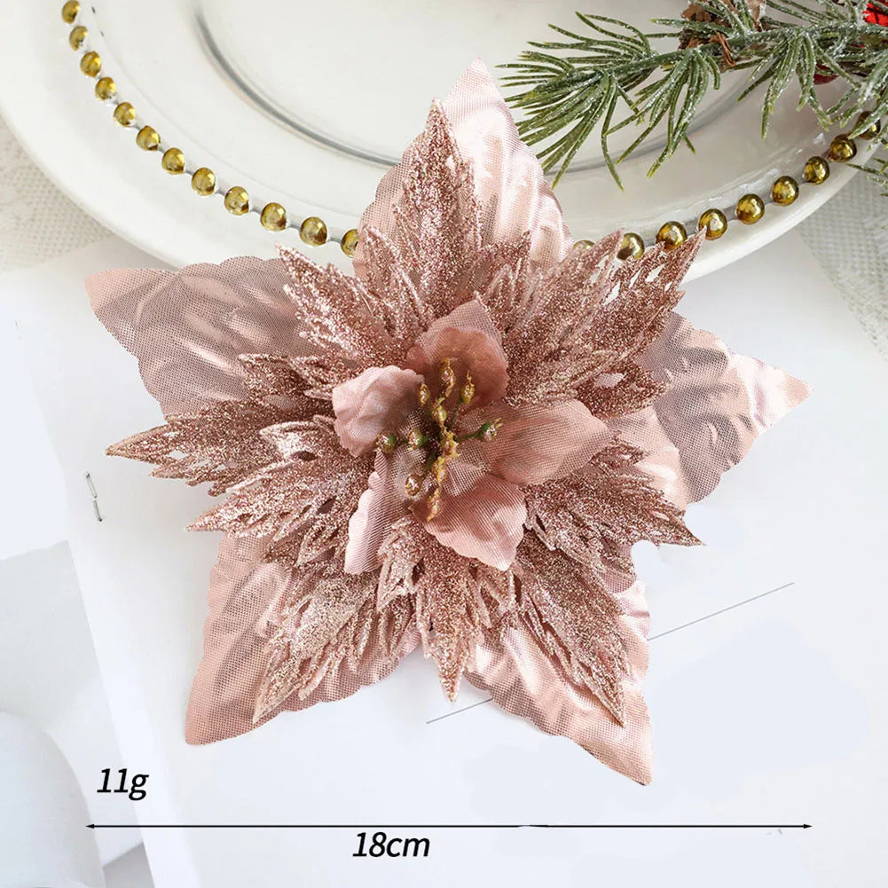 Accesorios de corona de flores artificiales de Navidad 1 pieza