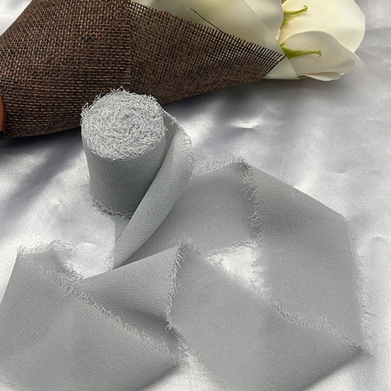 Cinta de encaje Cinta de gasa Cinta de seda Flores