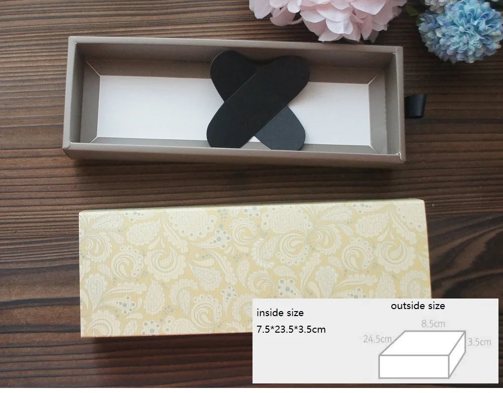 Elegant Blue Yellow Flower Pattern 3 Size 10 Set Gifts Packing