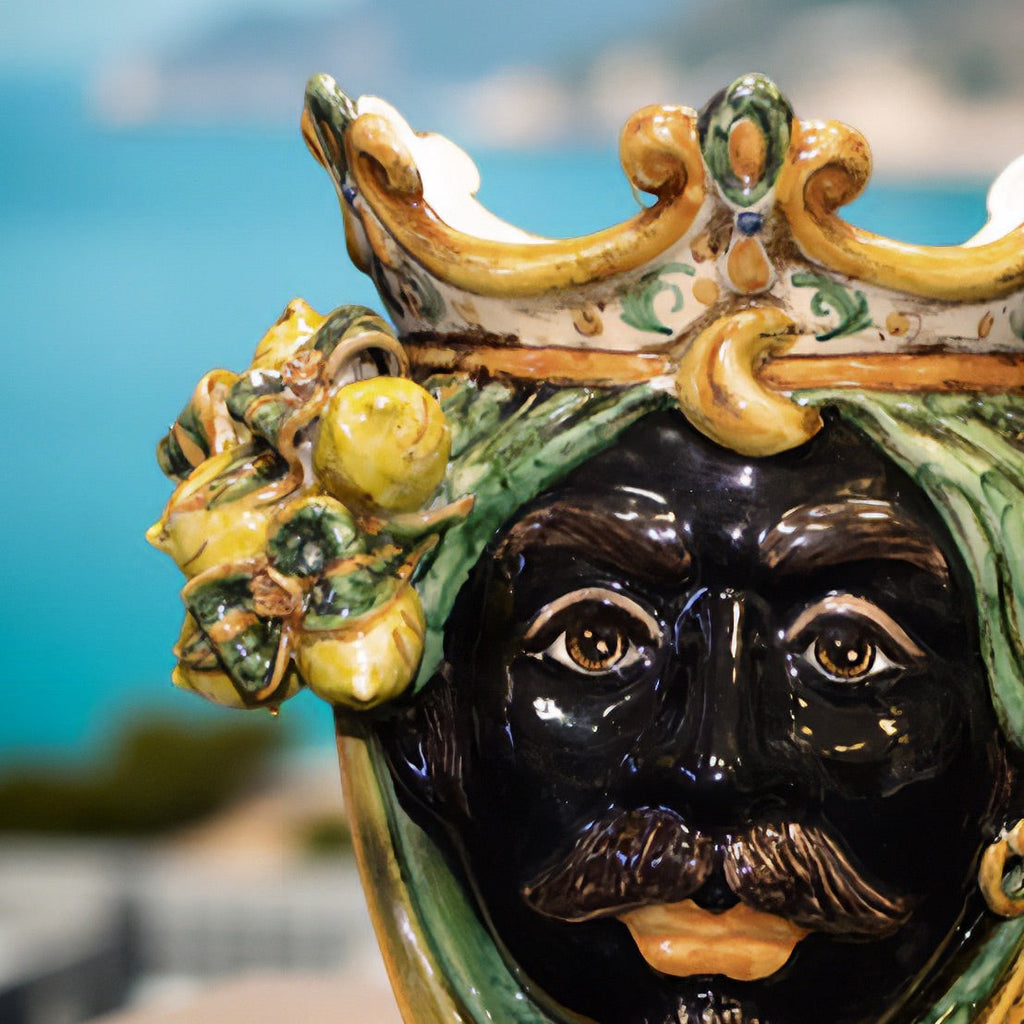 Testa h 25 limoni verde/arancio maschio moro