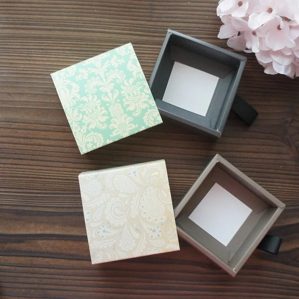 Elegant Blue Yellow Flower Pattern 3 Size 10 Set Gifts Packing