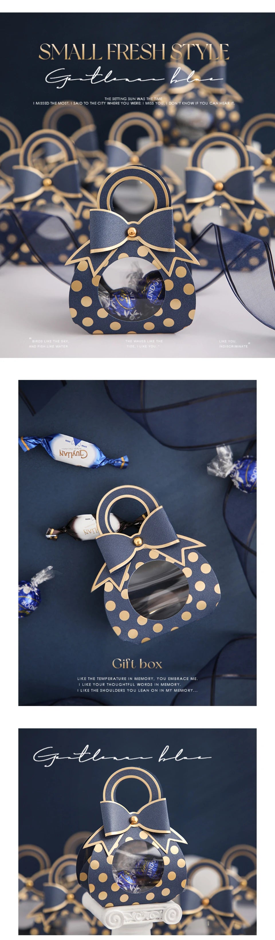 Bolsa de dulces creativa estilo chupete, caja de chocolate para recuerdos de boda. 50 unidades.