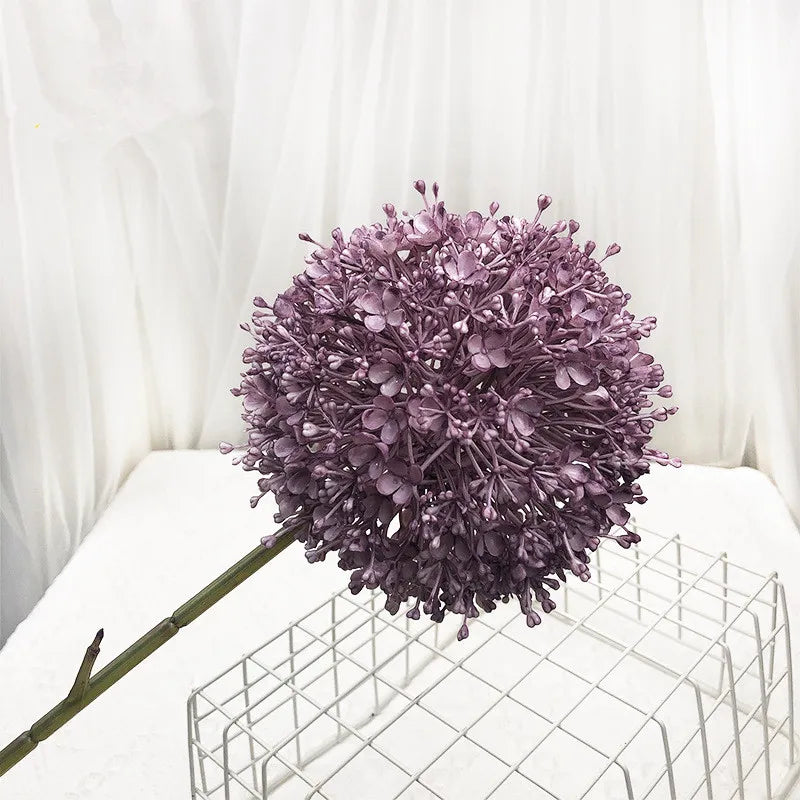 Grande ramo artificiale di cipolla colorata per sala da matrimonio, floreale, 75 cm.