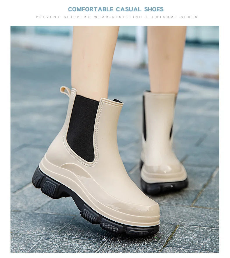 2025 Nuove scarpe da pioggia in gomma antiscivolo impermeabili da giardino per esterni