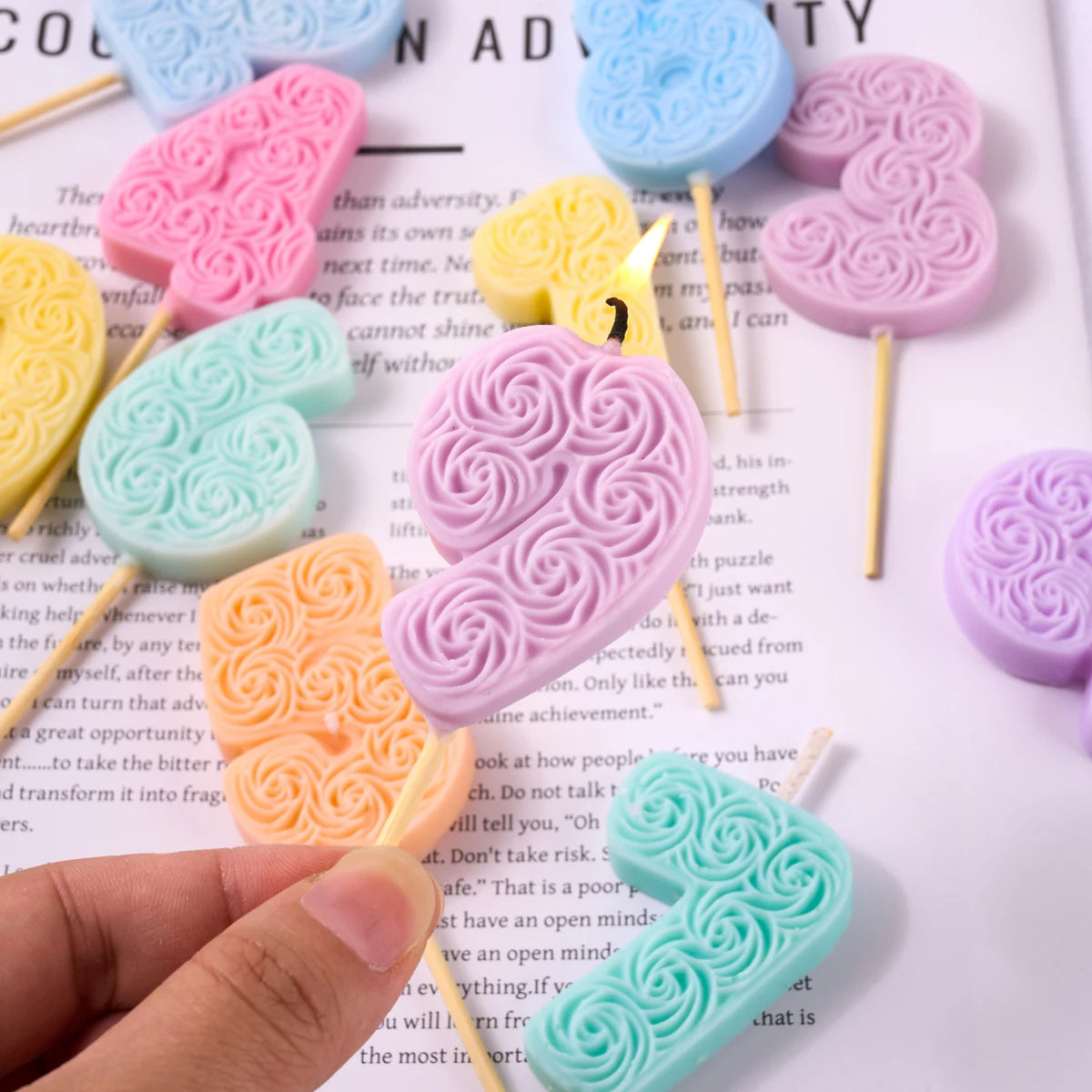 Forniture per la realizzazione di stampi per candele profumate a forma di rosa fatte a mano