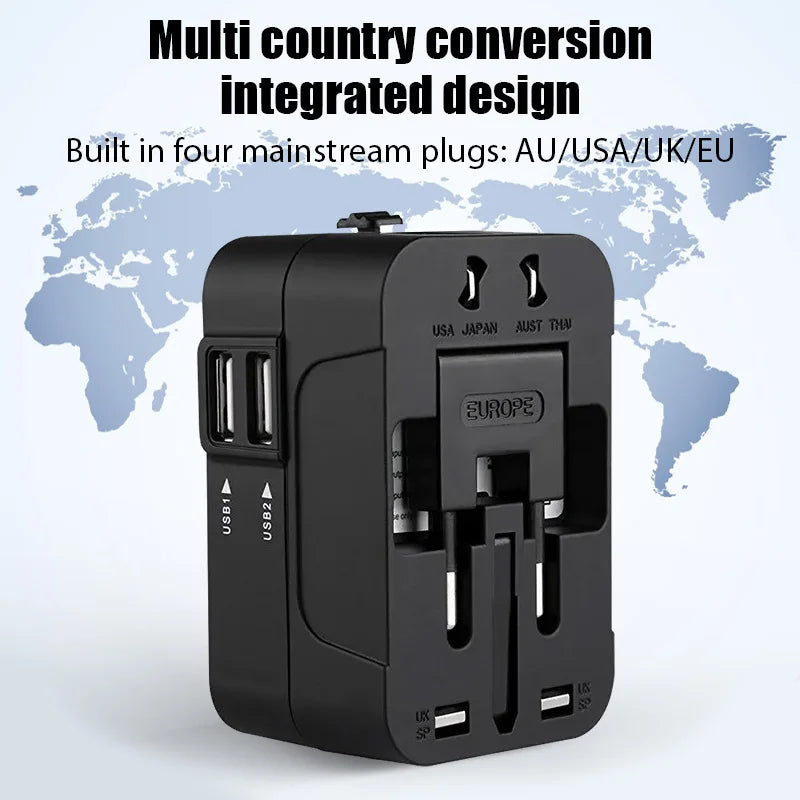 Universal Travel Adapter EU UK US AU AC Power Charger Adapter Outlet Converter