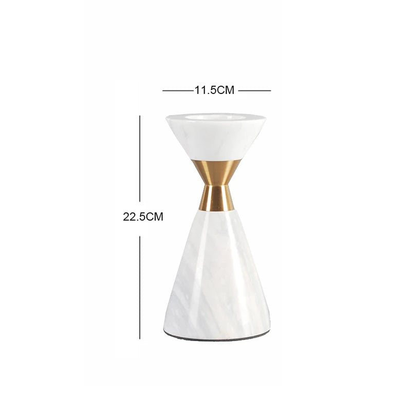 Candeliere in marmo bianco naturale scandinavo Volakos