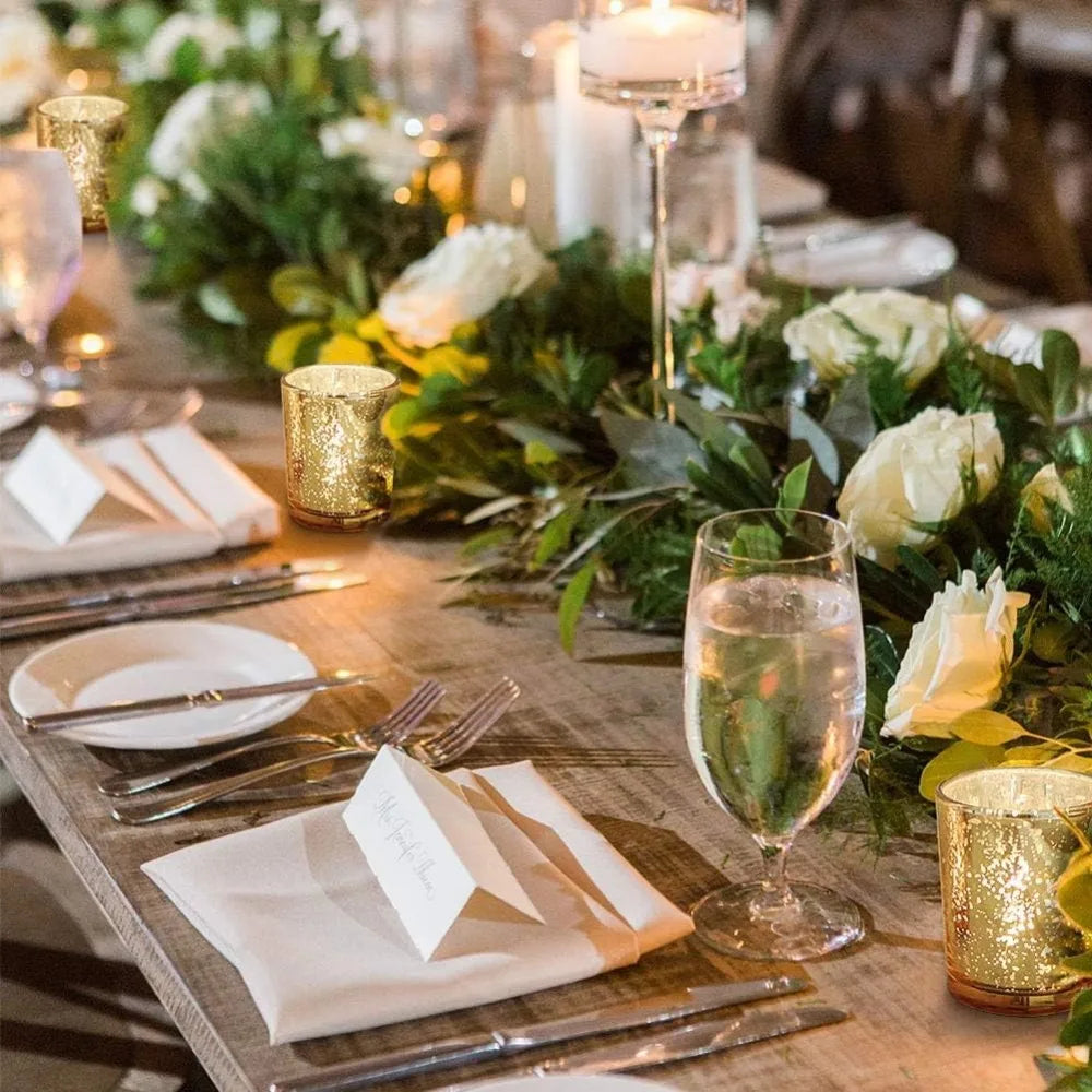 Mercury Glass Tealight Candle Holders