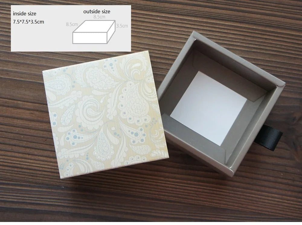 Elegant Blue Yellow Flower Pattern 3 Size 10 Set Gifts Packing