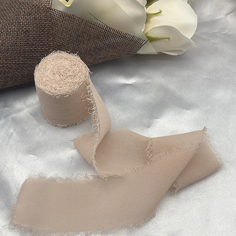 Cinta de encaje Cinta de gasa Cinta de seda Flores