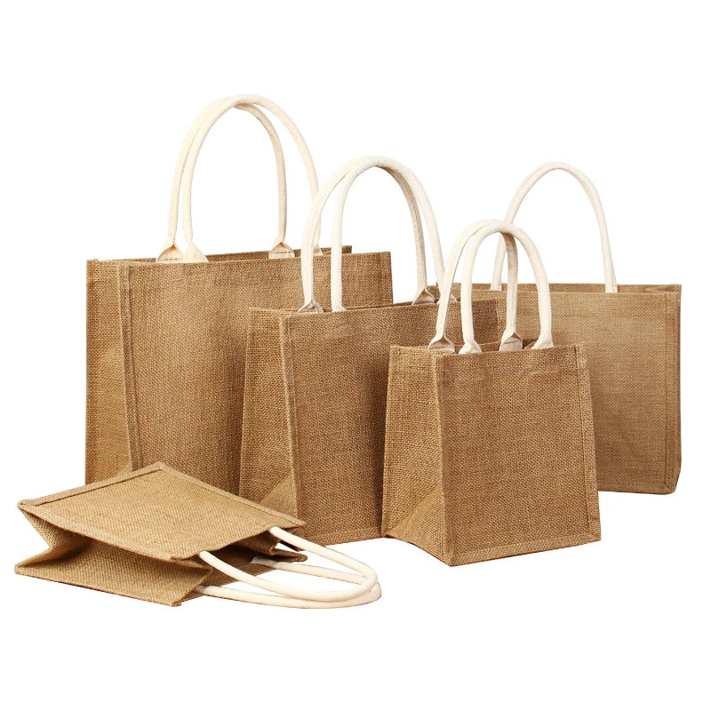 Linen handbag Eco-friendly Cotton and Linen canvas bag.