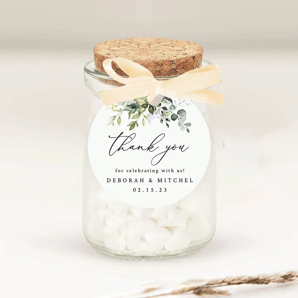 Etichette regalo personalizzate per ringraziamenti di matrimonio, 100 pezzi