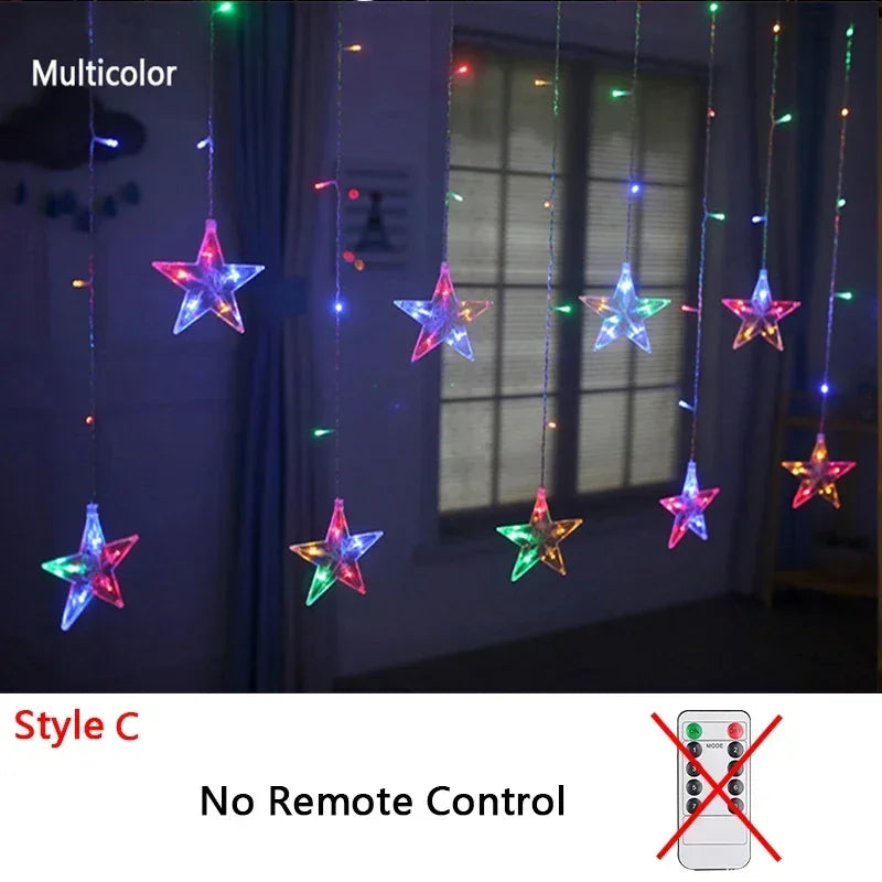 Guirnalda de luces navideñas 2025 de 220 V/110 V/batería