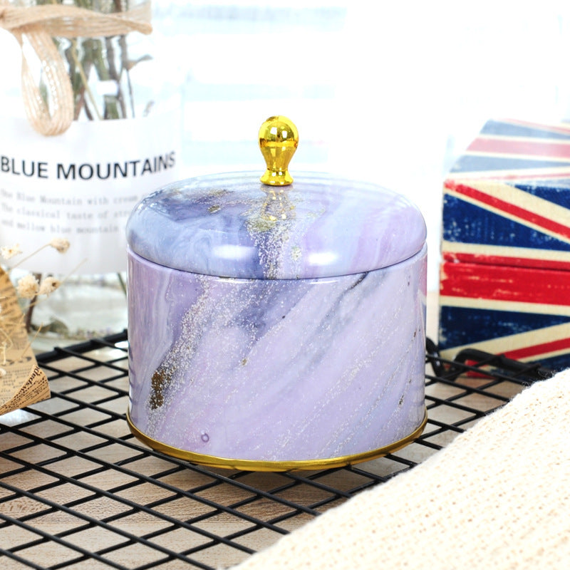 Beautiful designed round tin vessels.