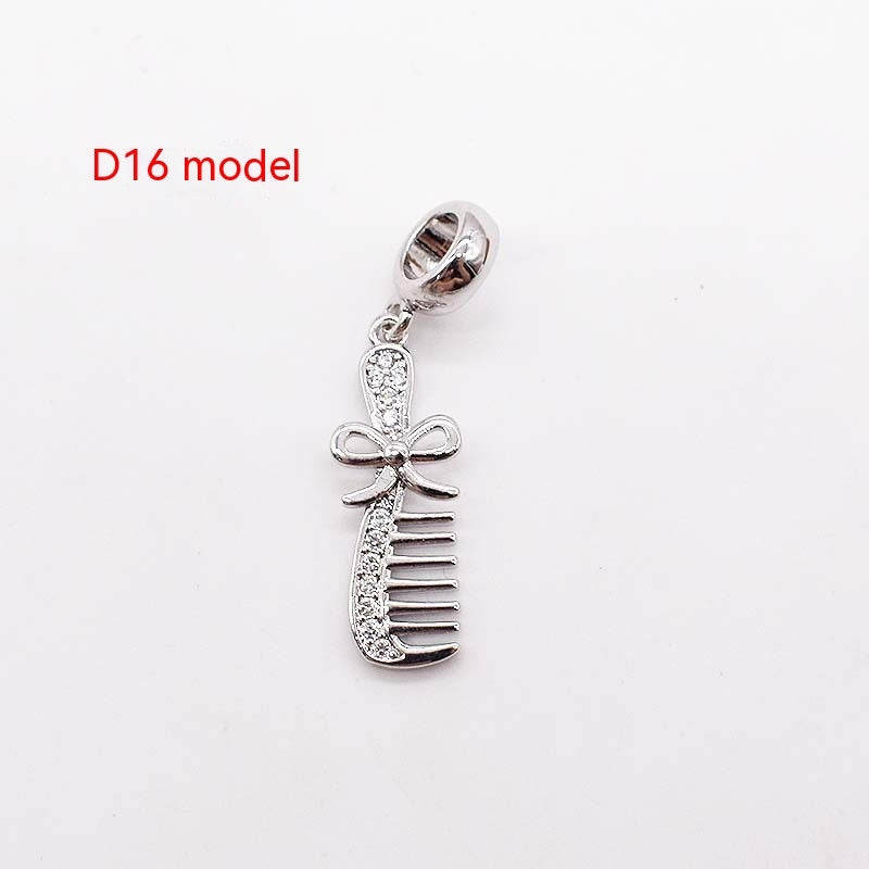 Dijes colgantes con cuentas espaciadoras de gran agujero y baño de cobre y oro de 14 quilates