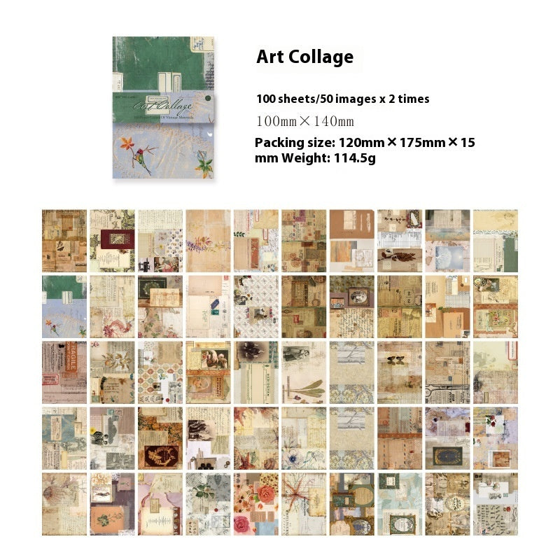 Materiale cartaceo Retro Sfondo artistico per qualsiasi quaderno