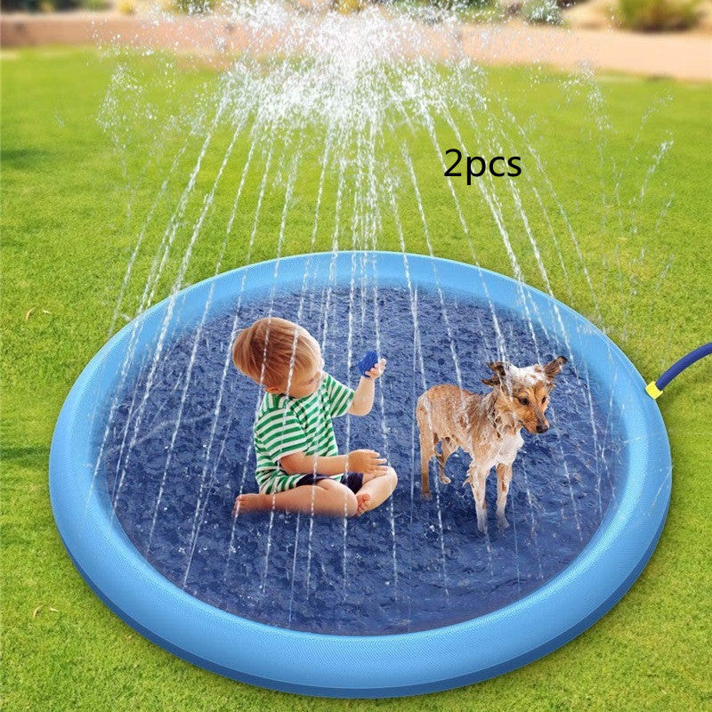 Almohadilla antideslizante para salpicaduras para niños y mascotas, piscina para perros, agua al aire libre de verano.