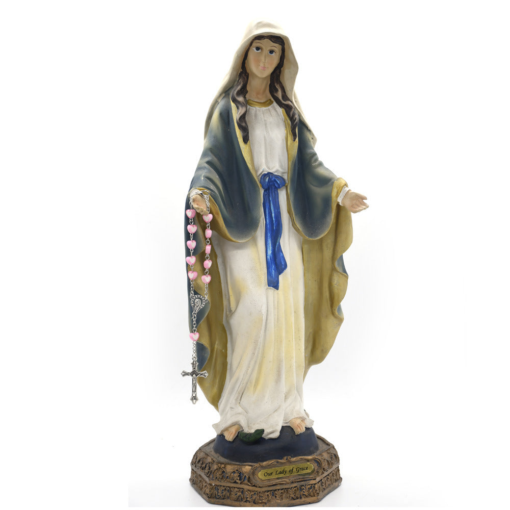 Braccialetto perline battesimo croce rosario braccialetto