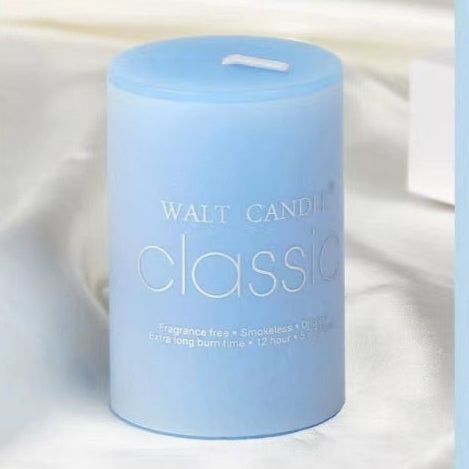 Candela profumata brillante senza fumo, cilindrica, colore, aromaterapia