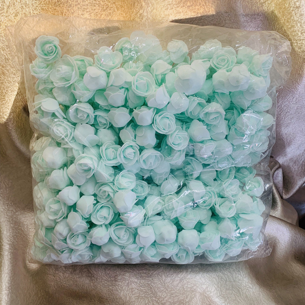 Rosas artificiales de espuma de 3 cm de diámetro, 500 unidades