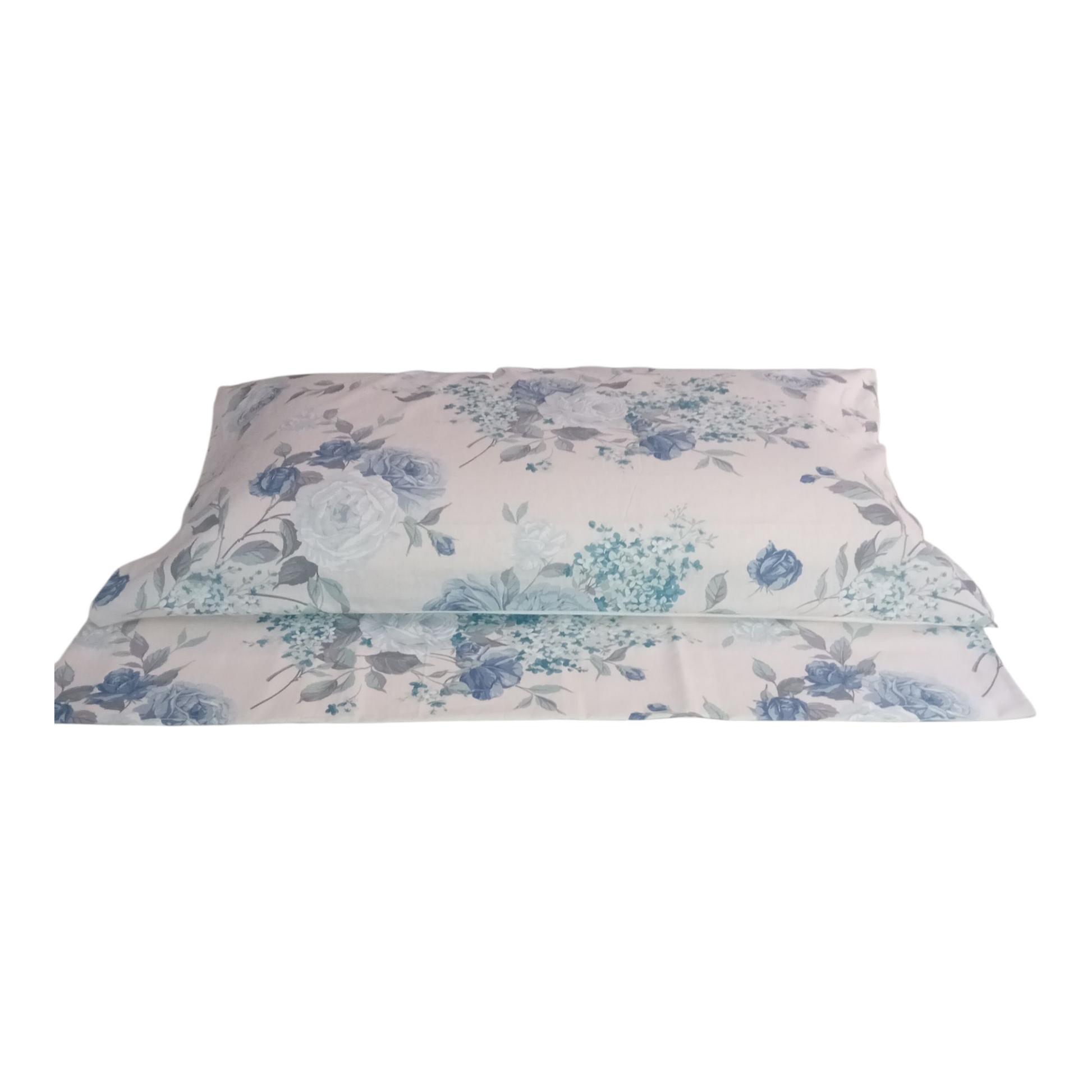 Completo Letto Matrimoniale Fantasia Cotone - Federe Volants LIBERTY 