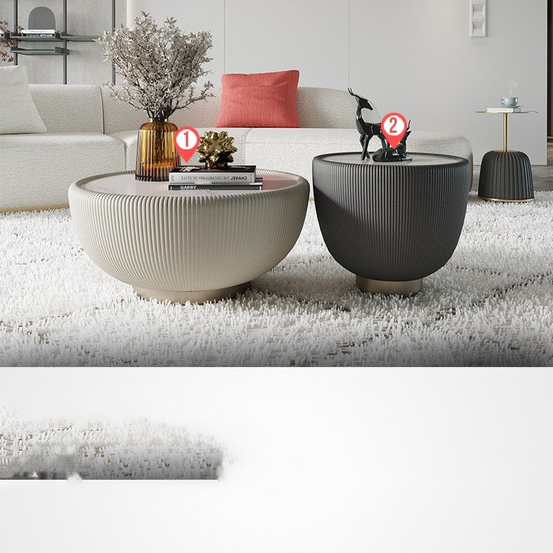 Tavolo moderno semplice leggero di lusso rotondo da tè piccolo da casa