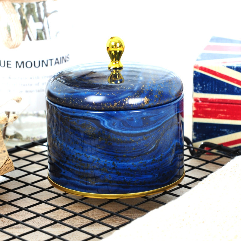 Beautiful designed round tin vessels.