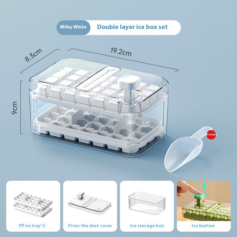 Ice Tray One-click Press Multi-function