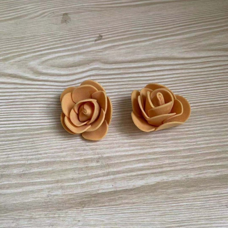 Rosas artificiales de espuma de 3 cm de diámetro, 500 unidades