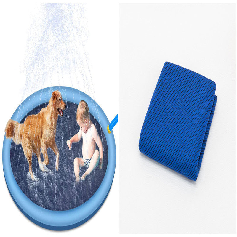 Almohadilla antideslizante para salpicaduras para niños y mascotas, piscina para perros, agua al aire libre de verano.
