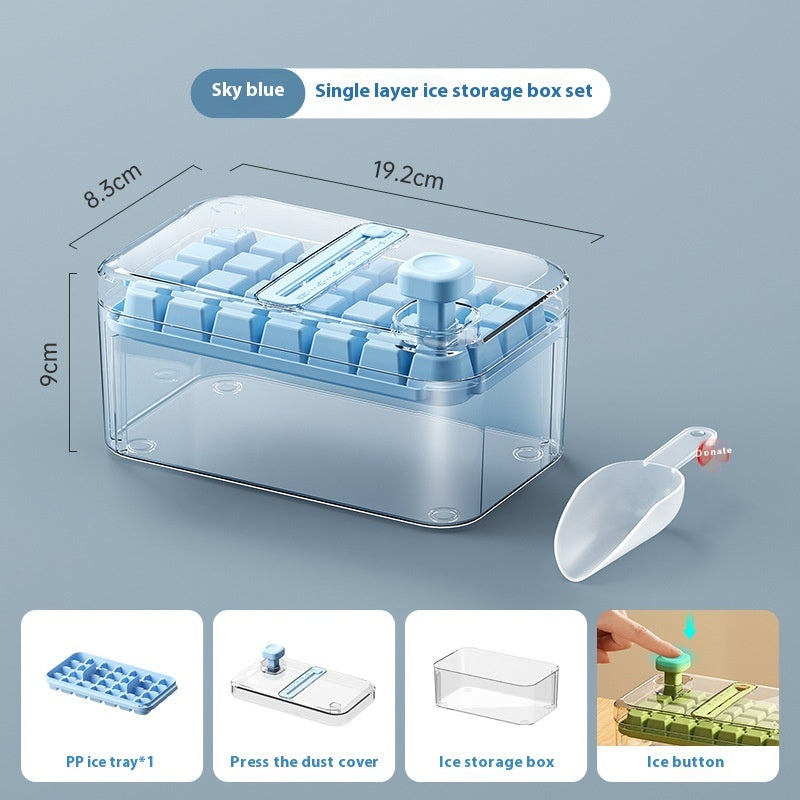 Ice Tray One-click Press Multi-function