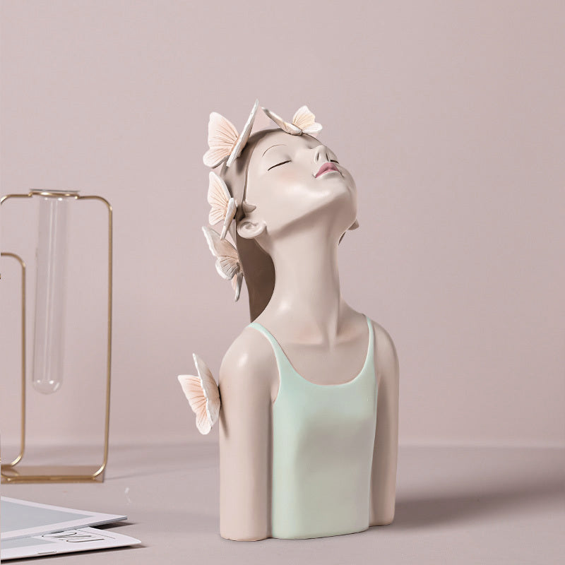 Bubble Girl Resin Ornaments Nordic Creative Home