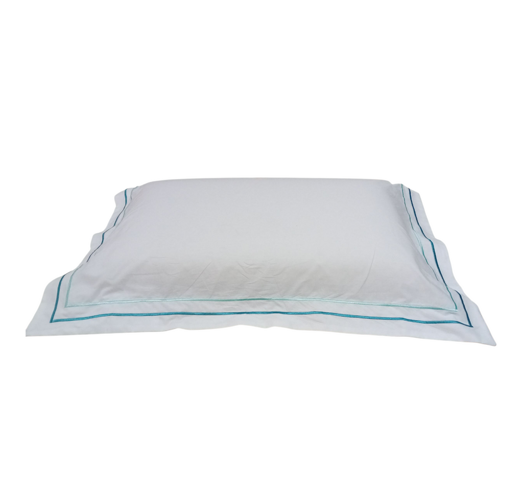 Completo letto Luxury in puro cotone con burdon mano-macchina