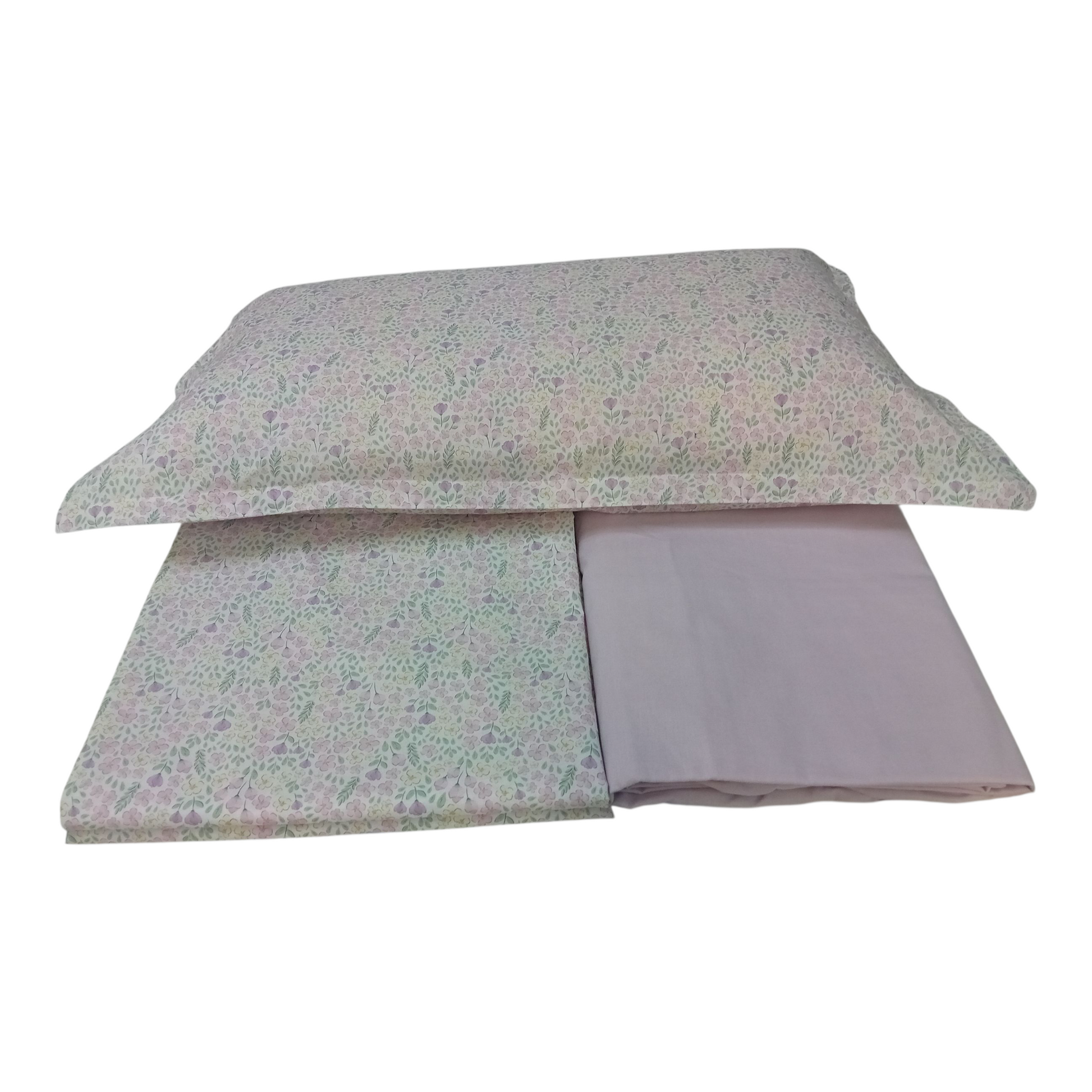 Campo di Fiori – Completo Letto Matrimoniale in Cotone Percalle Made in Italy